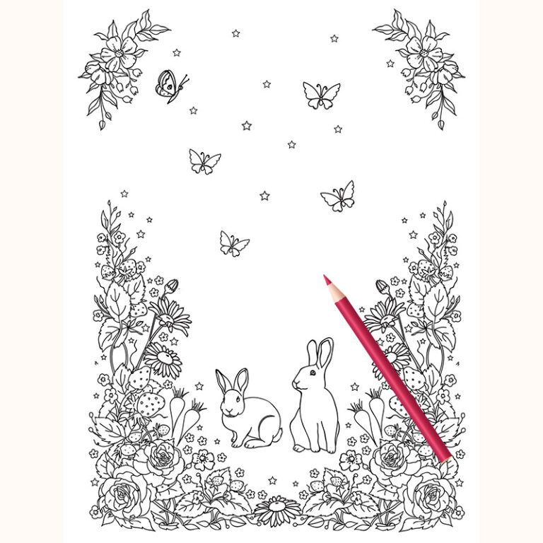 An Enchanted Garden Coloring Book by Fleurette Press