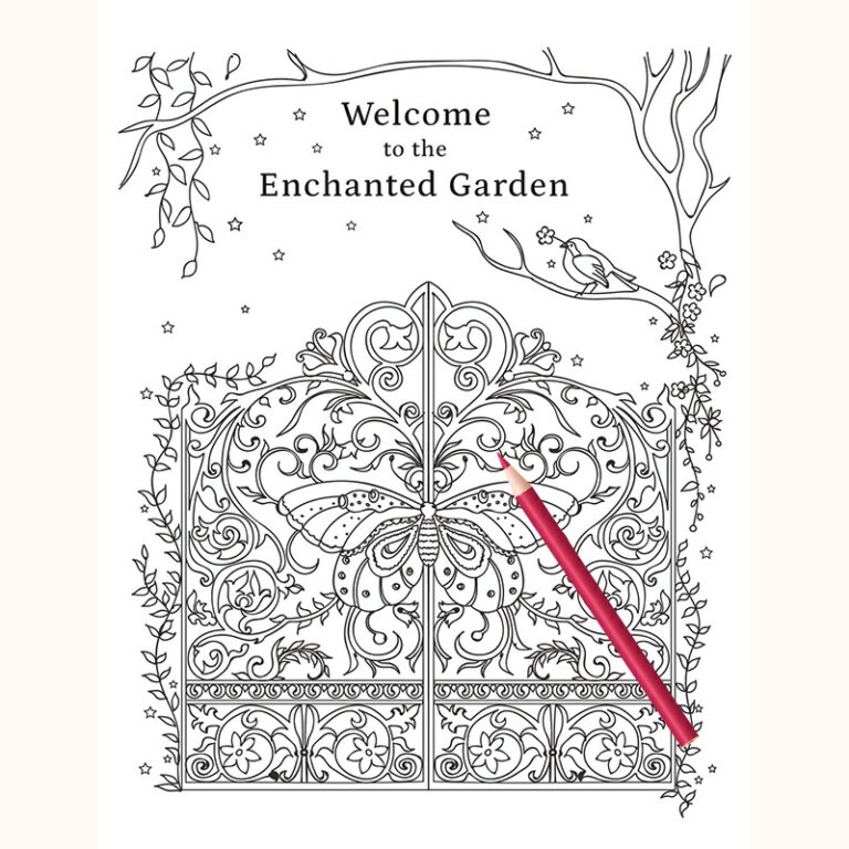 An Enchanted Garden Coloring Book by Fleurette Press