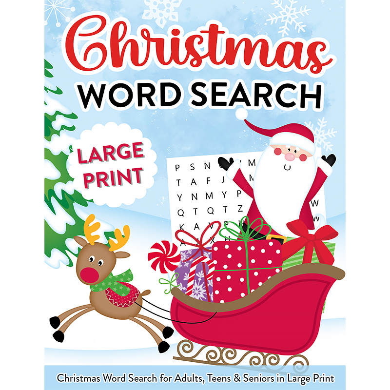 Christmas Word Search Puzzle Book Cover